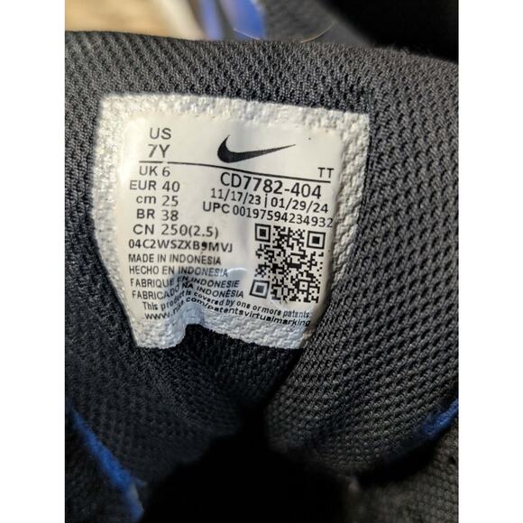 Nike Boys Court Borough Mid CD7782-404 Blue Basketball Shoes Sneakers Size 7Y - Picture 7 of 7